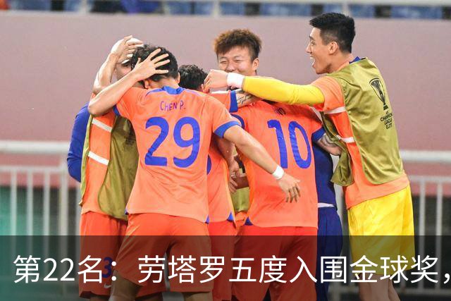 第22名：劳塔罗五度入围金球奖，国米队史第三